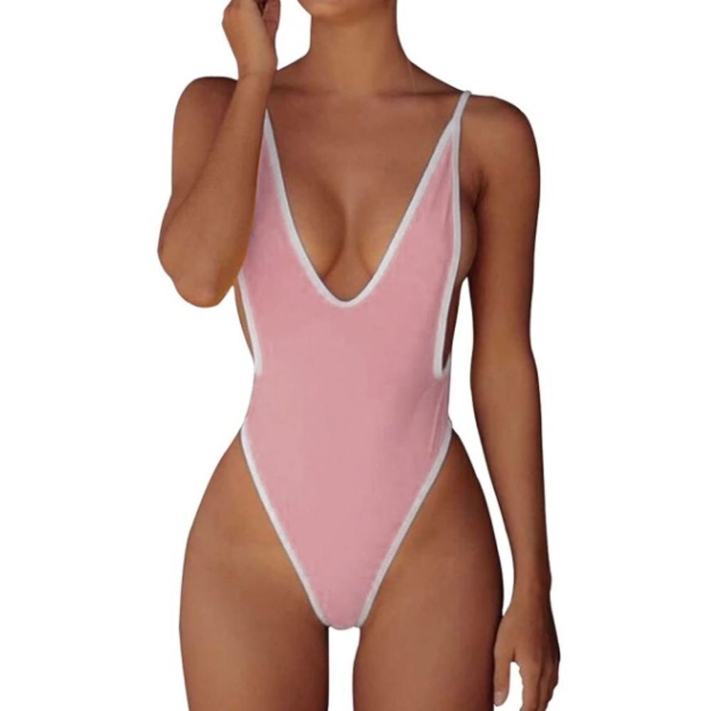 Sexy thong monokini Deep V
